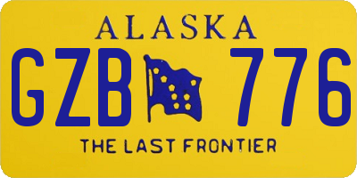 AK license plate GZB776