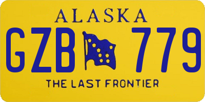 AK license plate GZB779