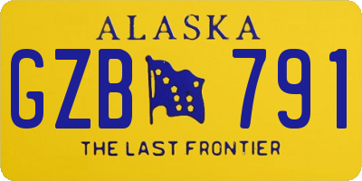 AK license plate GZB791