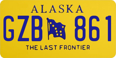AK license plate GZB861