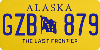 AK license plate GZB879