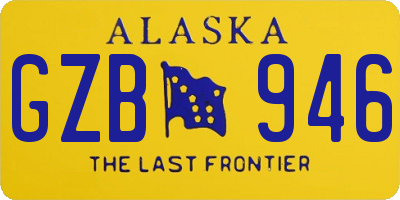 AK license plate GZB946