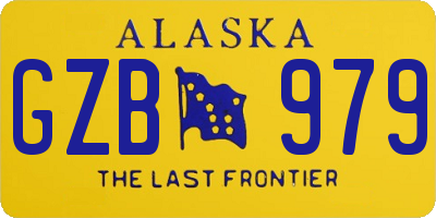AK license plate GZB979