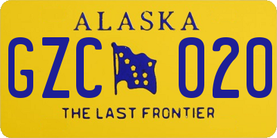 AK license plate GZC020
