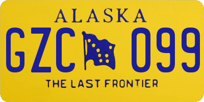 AK license plate GZC099
