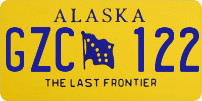 AK license plate GZC122