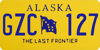 AK license plate GZC127