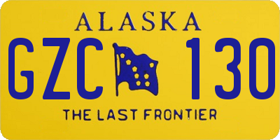 AK license plate GZC130