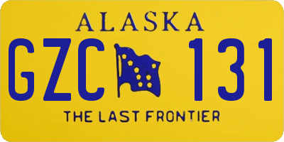 AK license plate GZC131
