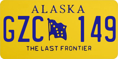 AK license plate GZC149