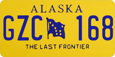 AK license plate GZC168