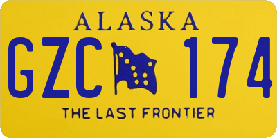 AK license plate GZC174