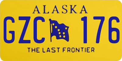 AK license plate GZC176
