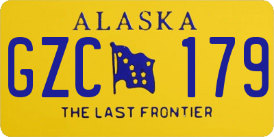AK license plate GZC179