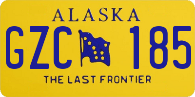 AK license plate GZC185