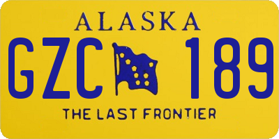 AK license plate GZC189