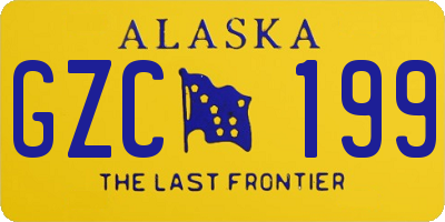 AK license plate GZC199