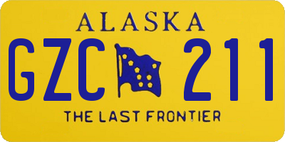 AK license plate GZC211