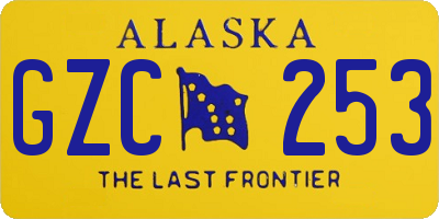 AK license plate GZC253