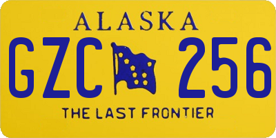AK license plate GZC256