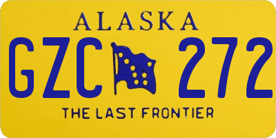 AK license plate GZC272
