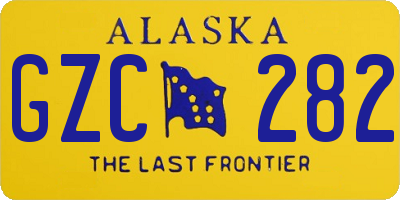 AK license plate GZC282