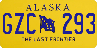 AK license plate GZC293