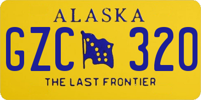AK license plate GZC320