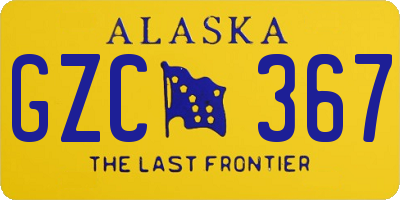 AK license plate GZC367