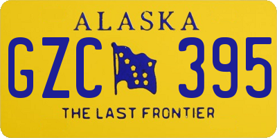 AK license plate GZC395