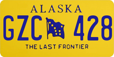 AK license plate GZC428