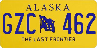 AK license plate GZC462