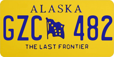 AK license plate GZC482
