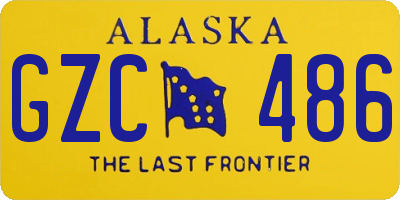 AK license plate GZC486
