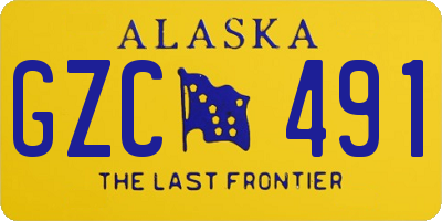AK license plate GZC491