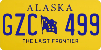AK license plate GZC499