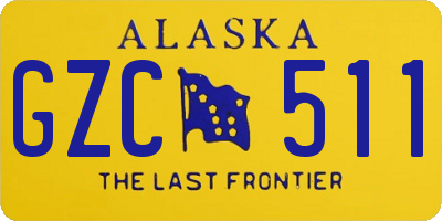 AK license plate GZC511