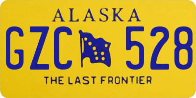 AK license plate GZC528