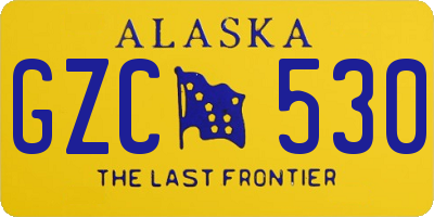 AK license plate GZC530