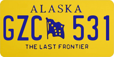AK license plate GZC531
