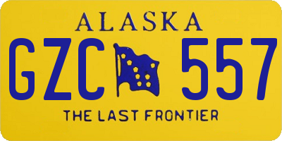 AK license plate GZC557