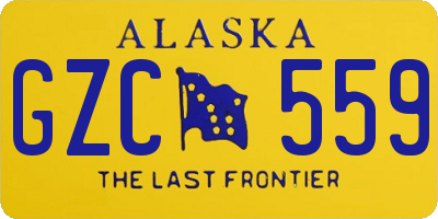 AK license plate GZC559