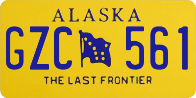 AK license plate GZC561
