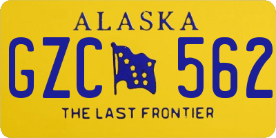 AK license plate GZC562