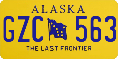 AK license plate GZC563