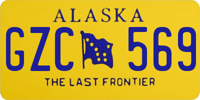 AK license plate GZC569