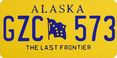 AK license plate GZC573