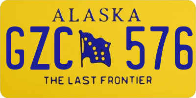 AK license plate GZC576