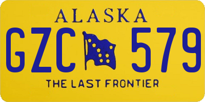 AK license plate GZC579