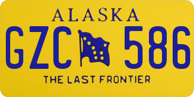 AK license plate GZC586